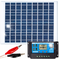 PANEL SOLARNY BATERIA SŁONECZNA 30W 12V SOLAR POLIKRYSTALICZNY PRZEWÓD 5M