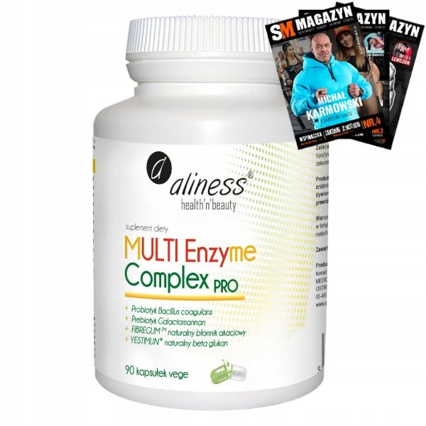 ALINESS MULTI ENZYME COMPLEX PRO 90 KAPS TRAWIENIE zdjęcie 1