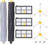 QIKtech Zestaw szczotki filtry do irobot roomba 800 900 865 870 871 880 886
