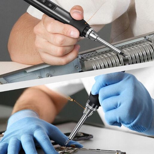 Zestaw precyzyjna lutownica cyfrowa Fnirsi HS-01 65W + groty 6 szt zdjęcie 6