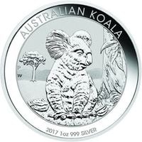 Koala 1 uncja Srebra 2017
