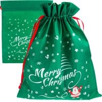 WOREK NA PREZENTY mikołaja ŚWIĄTECZNY TORBA PREZENTOWA OPAKOWANIE ZIELONY DUŻY