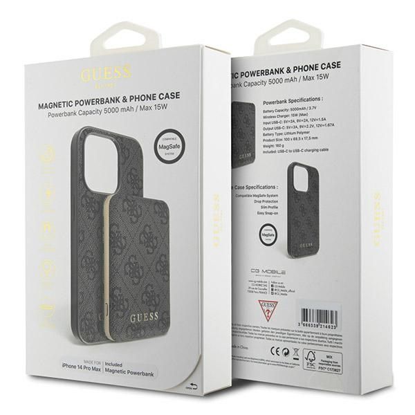 Etui Guess do iPhone 14 Pro Max, Czarny, MagSafe zdjęcie 11
