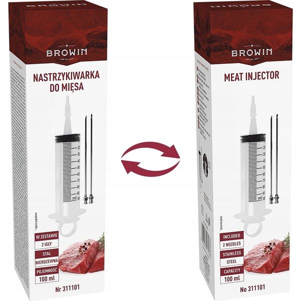 Nastrzykiwarka Do Wędlin Mięsa 2 Igły Strzykawka zdjęcie 7