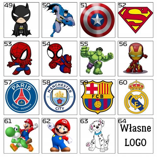 Naklejki Imienne Na Ubrania TERMO NAPRASOWANKI Imienniki METKI Zestaw 60szt na Arena.pl