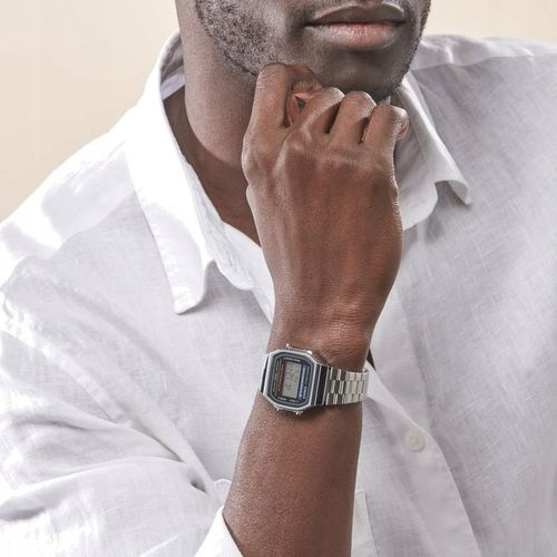 ZEGAREK MĘSKI CASIO RETRO VINTAGE A168WA stoper alarm datownik +BOX na Arena.pl