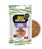 Siemię lniane mielone brązowe 1 kg  Duża Paka - BIG NATURE