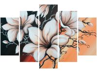 OBRAZ MAGNOLIA SUNSET KWIATY ZACHÓD SŁOŃCA