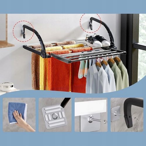 MAŁA SUSZARKA NA PRANIE STOJĄCA BALKONOWA SUSZARKA NA UBRANIA BUTÓW DO na Arena.pl