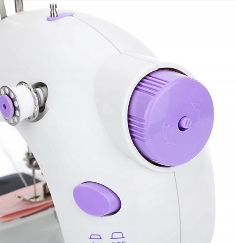 Mini maszyna do szycia dla dzieci nić igła akcesoria + stolik pedał na Arena.pl