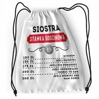 Plecak Dla Siostry Sportowy Szkolny Worek Torba Z Nadrukiem Ze Zdjęciem
