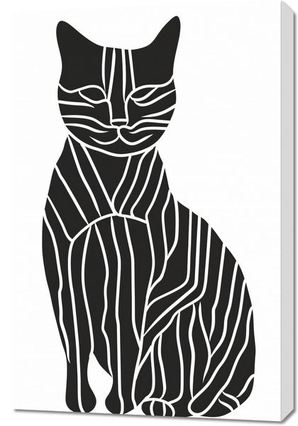 Obraz 60x90cm Zebra w Kocim Ciele zdjęcie 1