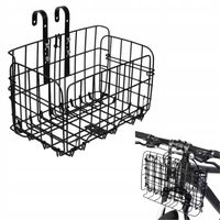 KOSZ NA ROWER METALOWY SKŁADANY KOSZYK ROWEROWY DUŻY