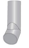RURA Z WYLOTEM OCYNKOWANA 80MM 1MB - RU 080W