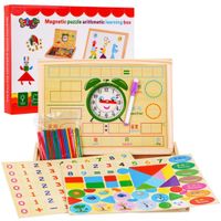 Drewniana Tablica Magnetyczna Dla Dzieci 3+ Zestaw Edukacyjny + Akcesoria