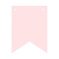 Baner flagi personalizowany DIY różowy litery, 16 cm