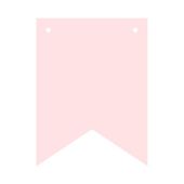 Baner flagi personalizowany DIY różowy litery, 16 cm