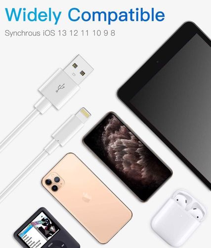 Kabel Ładowarka Lightning Do Apple 2m 3 Sztuki na Arena.pl