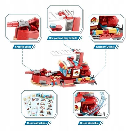 KLOCKI KONSTRUKCYJNE 12w1 POJAZDY RATOWNICZE KALENDARZ ADWENTOWY PREZENT na Arena.pl