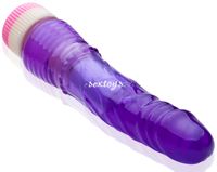 W 100% ZADOWALAJĄCY MIĘCIUTKI WIBRATOR ŻELOWY FIOLETOWY