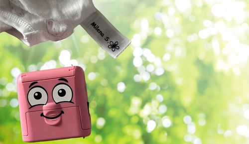 PIECZĄTKA COLOP IMIENNA do znakowania UBRAŃ ODZIEŻY dla DZIECI z IMIENIEM na Arena.pl