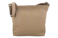 Listonoszka damska skórzana - Barberini's - Beżowa