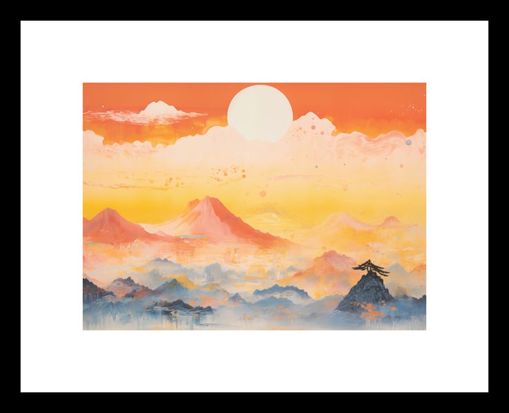 Plakat 18x13cm Świt nad Krainą Ciszych Gór zdjęcie 3