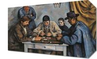 Obraz 30x20cm The Card Players, Paul Cezanne Vintage do Salonu
