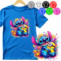 KOSZULKA DZIECIĘCA T-SHIRT - STICZ LILO WZORY Z BAJEK - XS 110-116