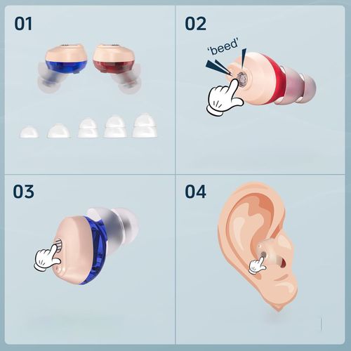 Aparat słuchowy dla seniorów 32 kanały+etui ‎Elctrtici VHP-1633 POWYSTAWOWE na Arena.pl