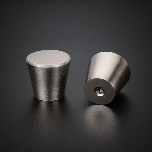 Zestaw 15 Srebrnych Gałek Meblowych Aluminiowe Uchwyty Vintage 25mm na Arena.pl