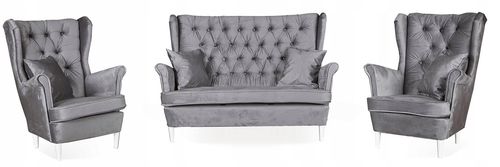 Zestaw wypoczynkowy mebli uszak Gaja sofa fotele skandynawskie Family Meble na Arena.pl