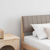 Tapicerowane wezgłowie Ciemnoszary 180 cm Lite drewno sosnowe