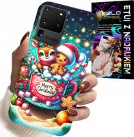 ETUI DO SAMSUNG GALAXY S20 Ultra - RENIFER Z PIERNIKIEM MERRY CHRISTMAS