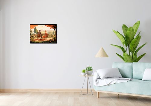 Plakat 59,4x42cm Retro Randka na Arena.pl