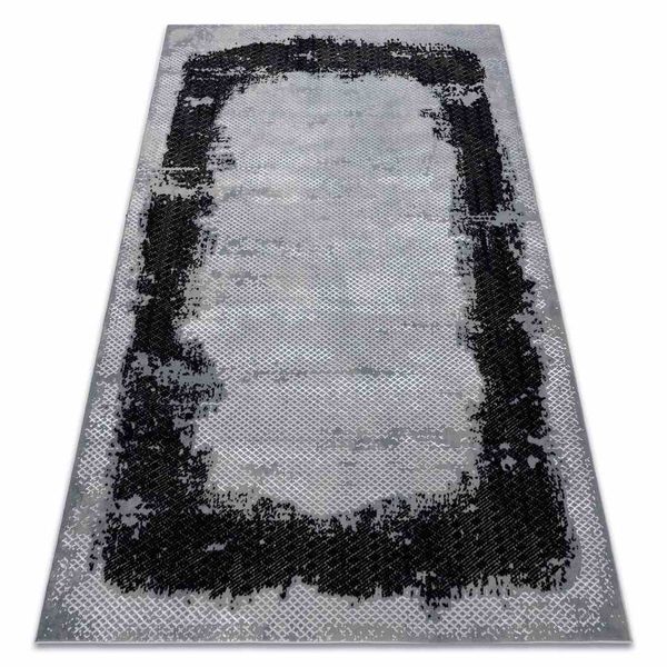 RUG/LU/IONA/FRAME/BLACK+GREY/140x190 zdjęcie 2