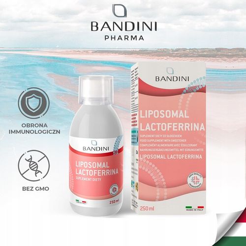 Bandini Liposomal LACTOFERRINA 200 Immuno Bioactive, Suplement diety 250 mL na Arena.pl