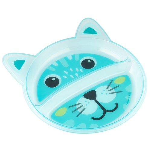 CANPOL Talerzyk z podziałką turkusowy kotek na Arena.pl