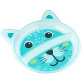 CANPOL Talerzyk z podziałką turkusowy kotek