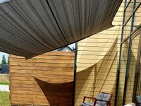 ŻAGIEL PRZECIWSŁONECZNY OGRODOWY TARASOWY BARDZO MOCNY HDPE SZARY 4X4