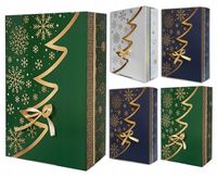 50 SZT - 1 SZT 15,77 ZŁ NETTO PUDEŁKO PREZENTOWE 35x25x10 CM CHOINKA 1605