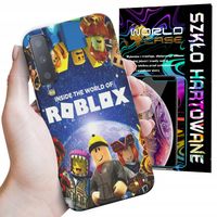 ETUI CASE DO SAMSUNG A7 2018 - ROBLOX GRY BAJKI FORTNITE GTA + SZKŁO