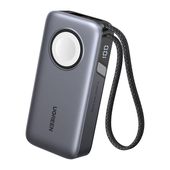Powerbank UGREEN PB527 10000mAh 30W z kablem USB-C (szary)