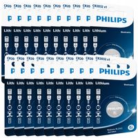 20 x PHILIPS CR2032 CR2032A DL2032 3V bateria litowa
