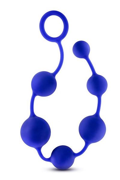 Performance Silicone Anal Beads Indigo zdjęcie 2