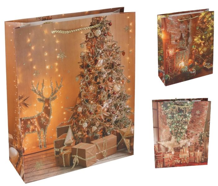 TOREBKA PREZENTOWA ŚWIĄTECZNA ŚREDNIA PREZENTY zdjęcie 1