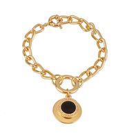 bransoletka monetka z blaszką (b21/wio/95au-e280)