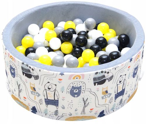 Suchy basen z piłkami kulkami 200szt dla dzieci piłeczkami 80x30 kojec na Arena.pl