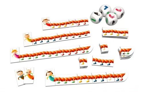 Gra dla dzieci z 4 dodatkami w jednym pudełku - Supernogi Stonogi XXXL na Arena.pl