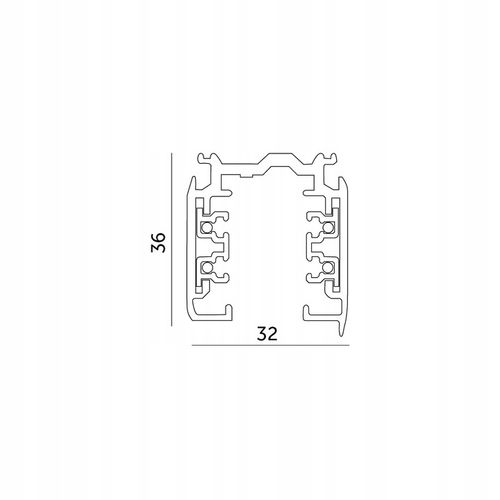 Zestaw szynowy 3 fazowy szyna 2m, 4x oprawa SPECTRUM CZARNY komplet na Arena.pl